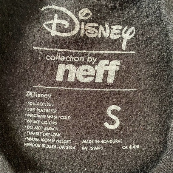Neff X Disney Mickey Mouse sweatshirt black Sz small - Picture 4 of 6